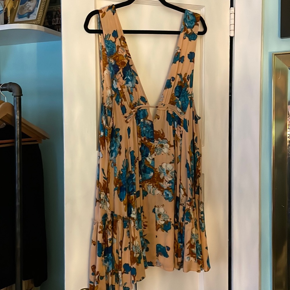 Cotton Candy LA Floral Boho V-Neck Dress